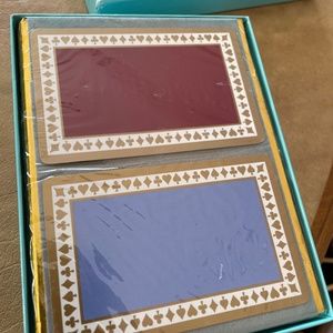 New unused unopened Tiffany playing cards with box